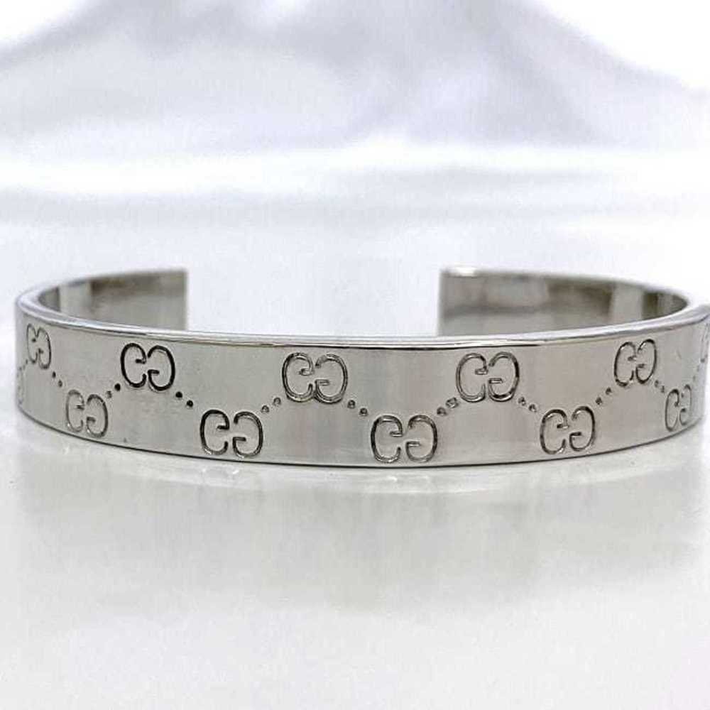 Gucci Bangle Silver Shima Line ec-20387 Ag 925 SILVER GUCCI Bracelet Ladies - Picture 6 of 11